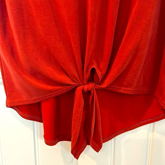 Sleeveless rust colored top. Size XS - Picture 2 of 3